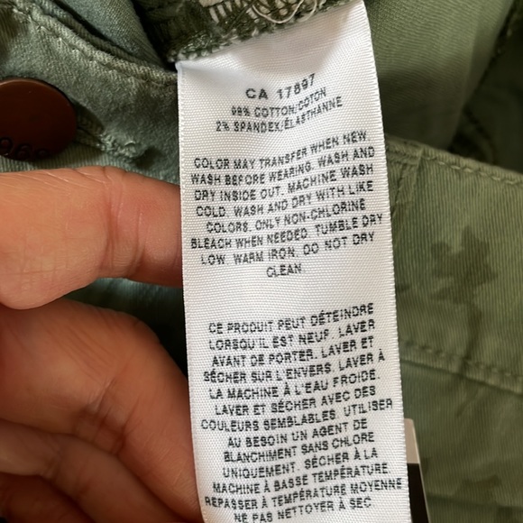 Gap green floral print jean leggings (sz 30) - Picture 13 of 13